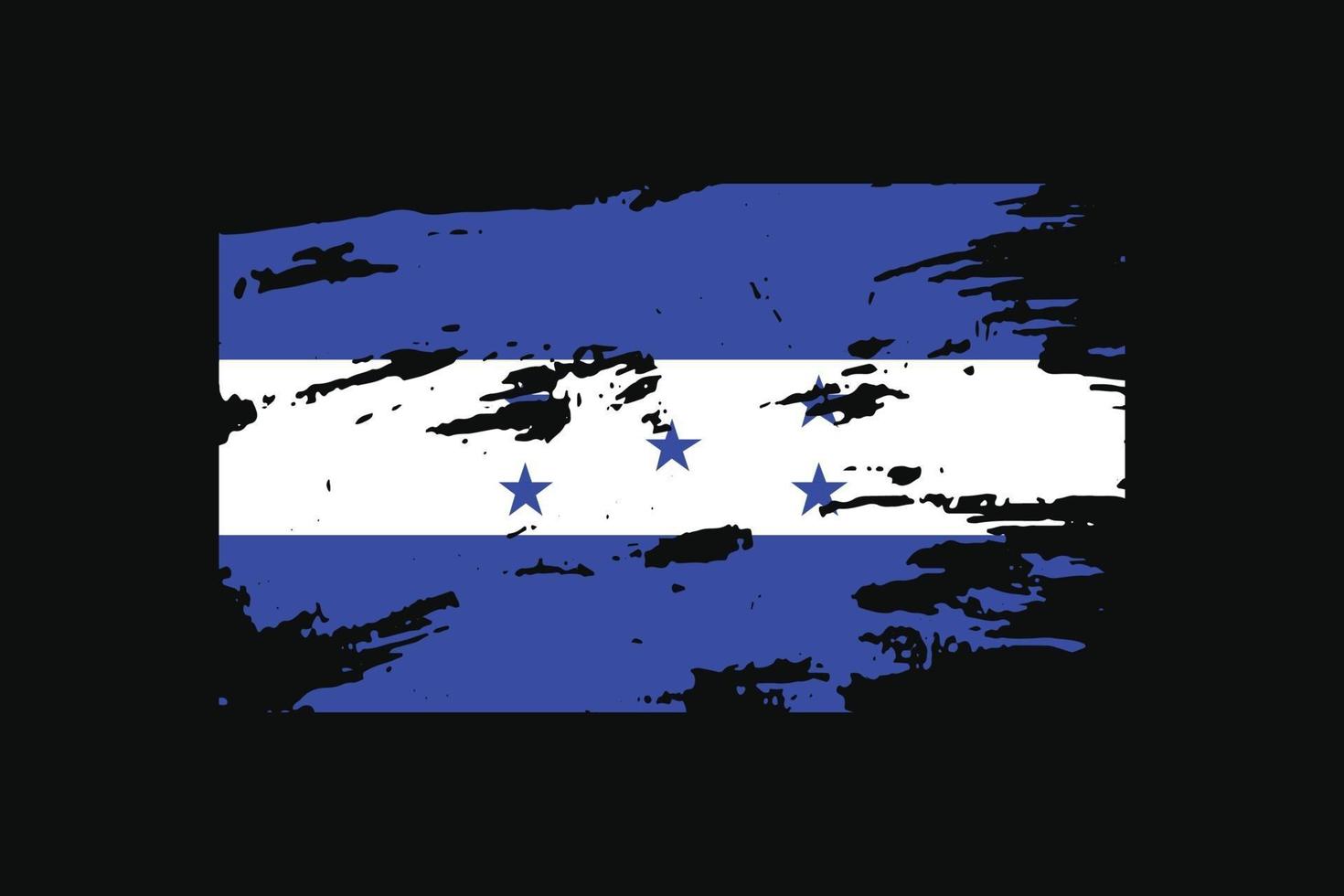 grunge-stijl vlag van de honduras. vectorillustratie. vector