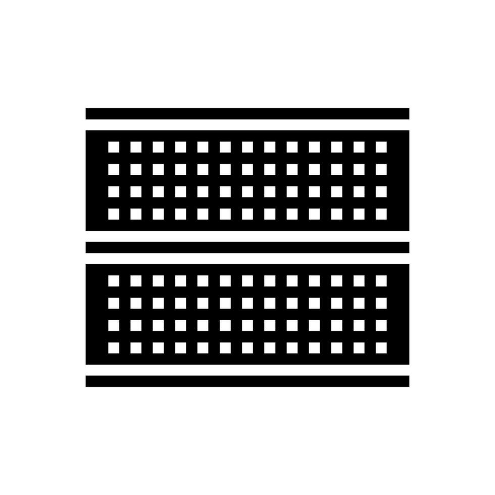 broodplankje prototyping elektronica glyph icoon vector illustratie