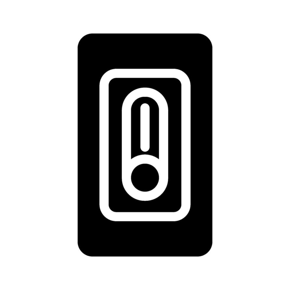 slim dimmer schakelaar huis glyph icoon vector illustratie