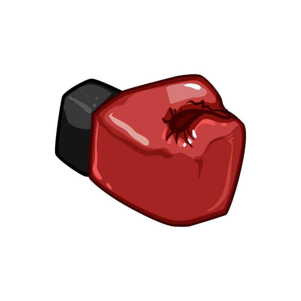 wedstrijd boksen handschoenen tekenfilm vector illustratie