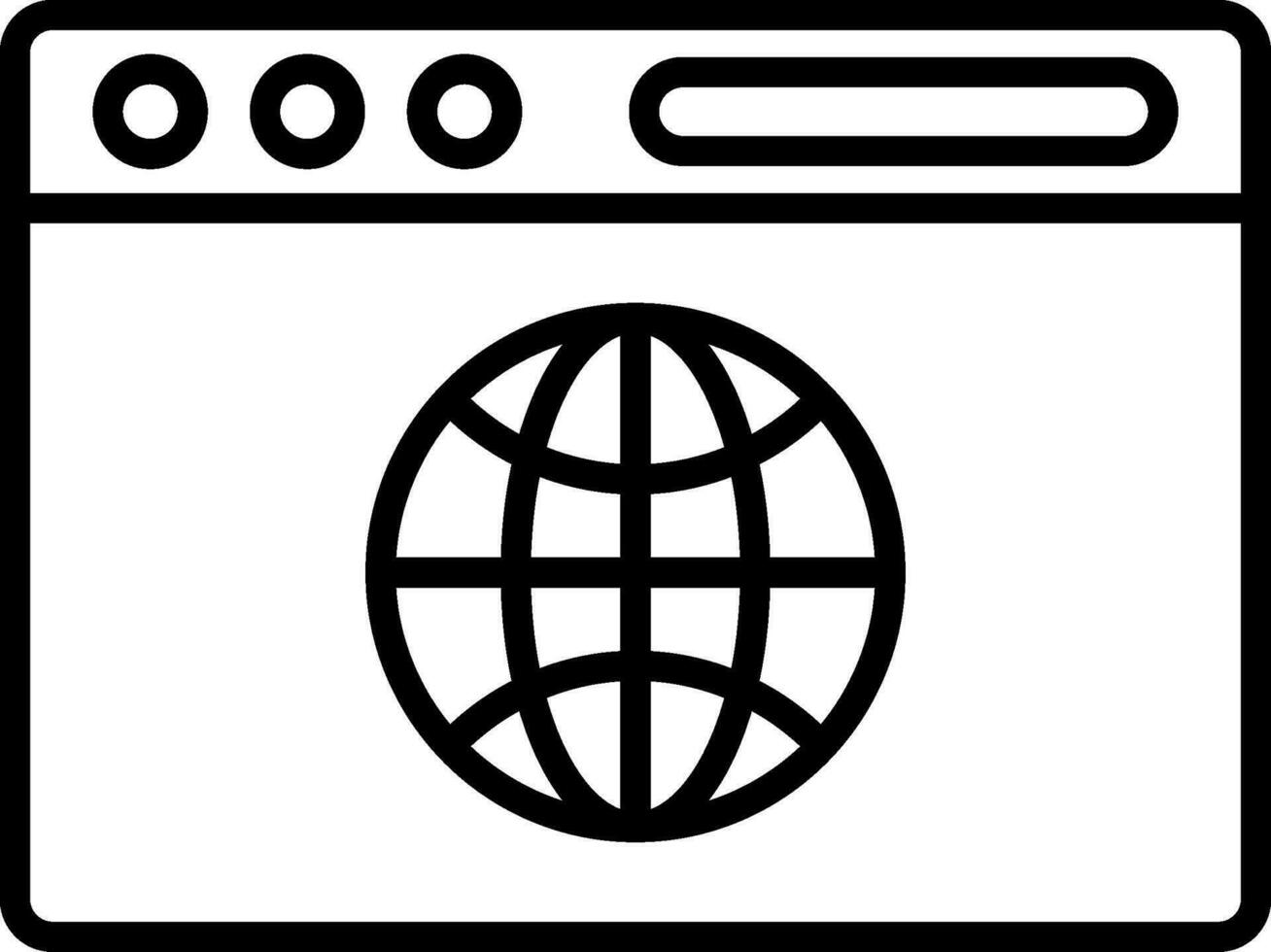 browser vector pictogram