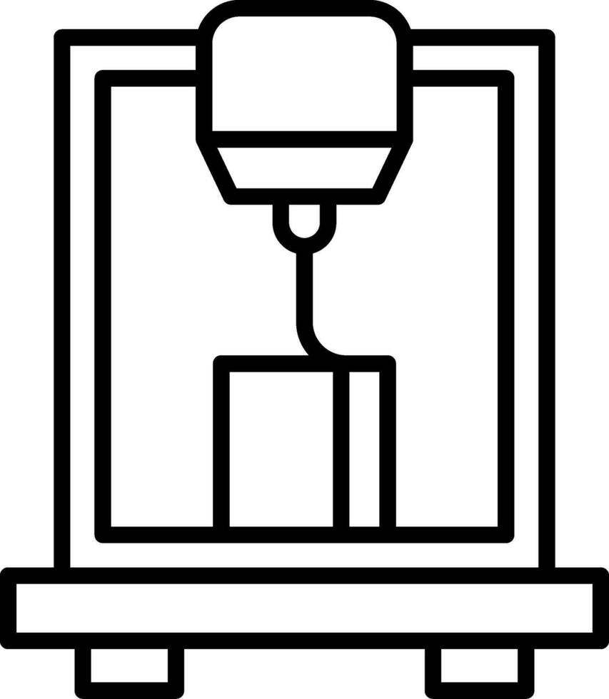 3D-printer vector pictogram