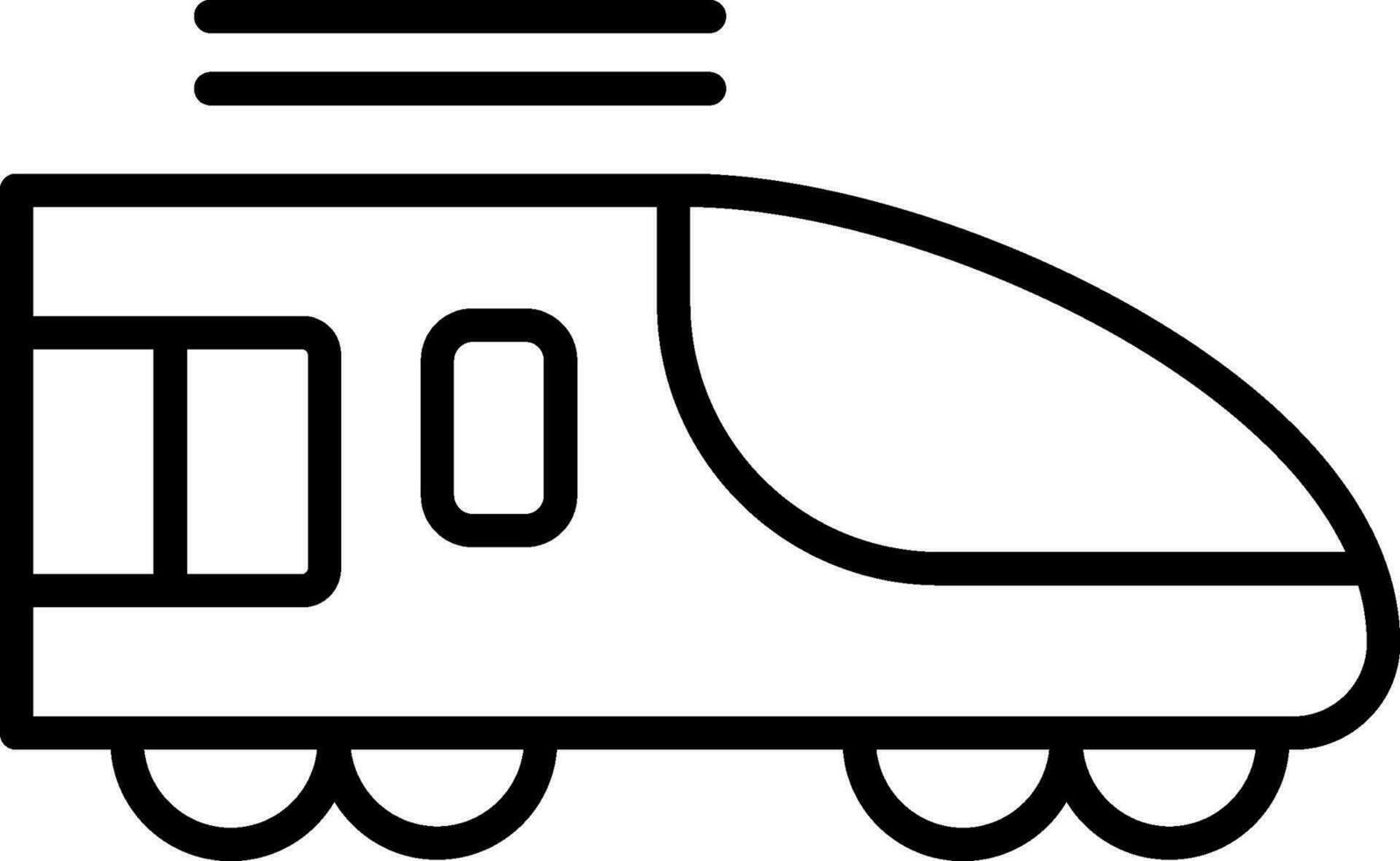 hoog snelheid trein vector icoon