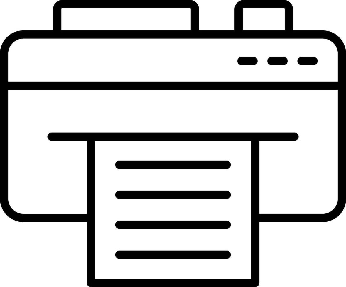 printer vector pictogram