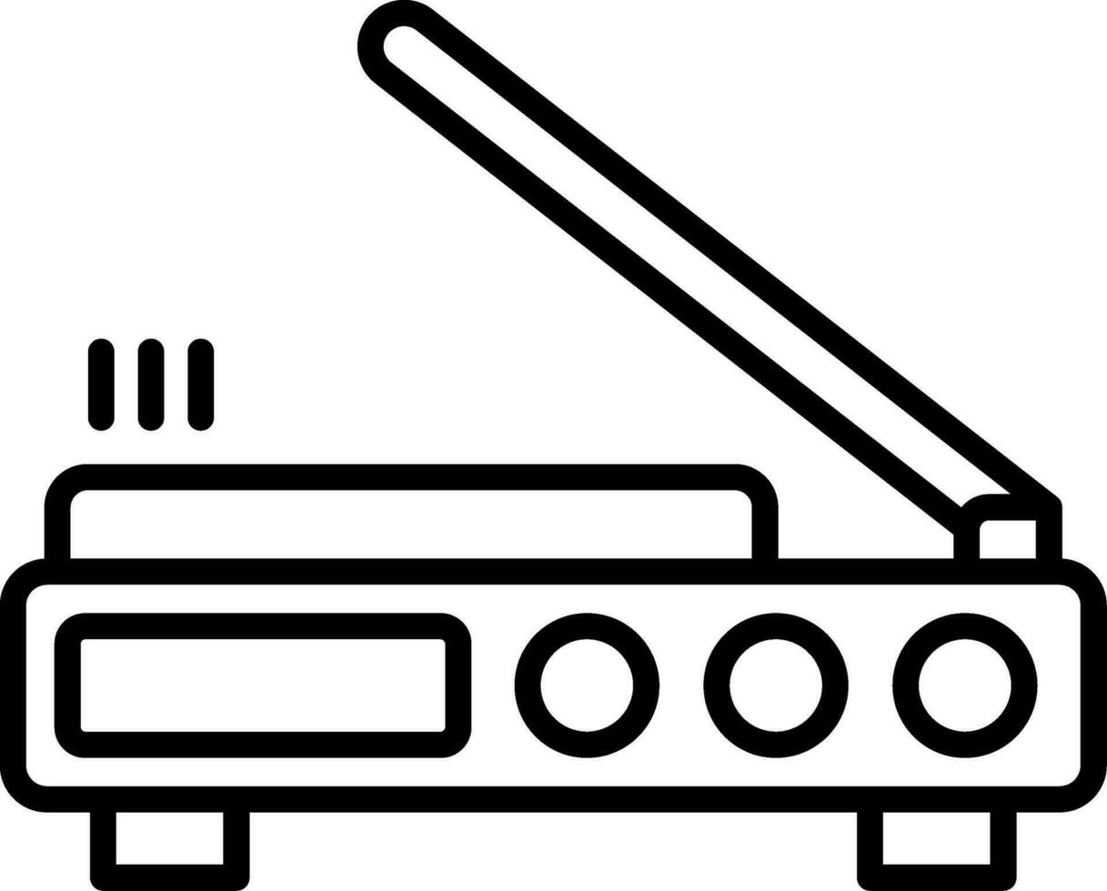 3D-scanner vector pictogram