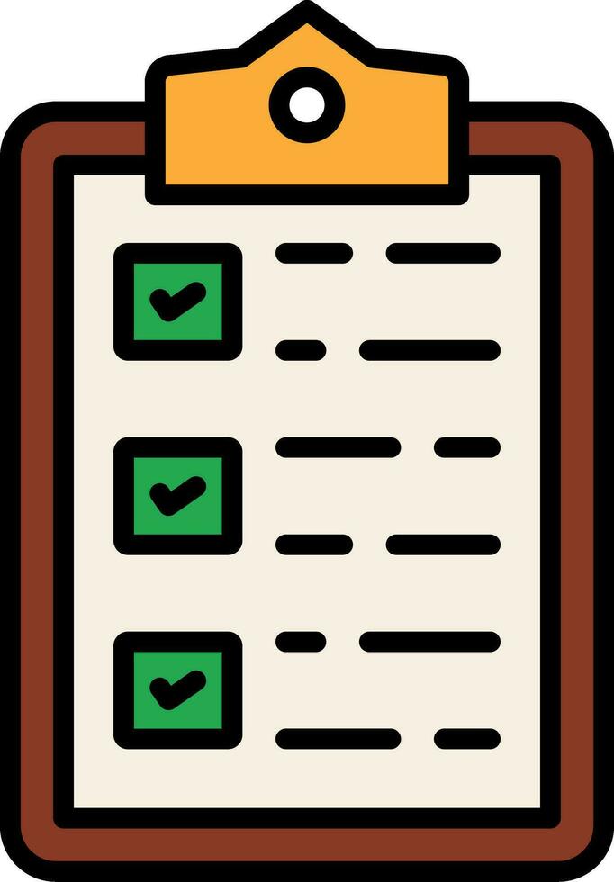 controlelijst vector pictogram