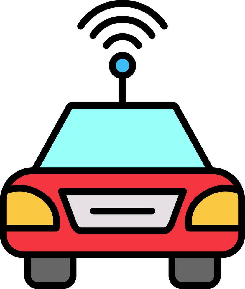 autonome auto vector icon vector