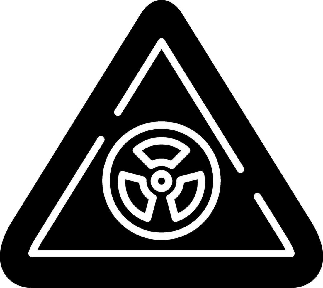radioactief teken vector icoon