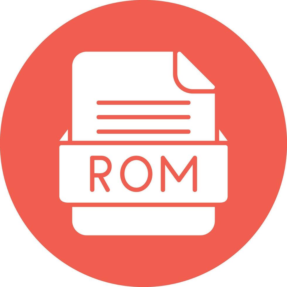 rom het dossier formaat vector icoon