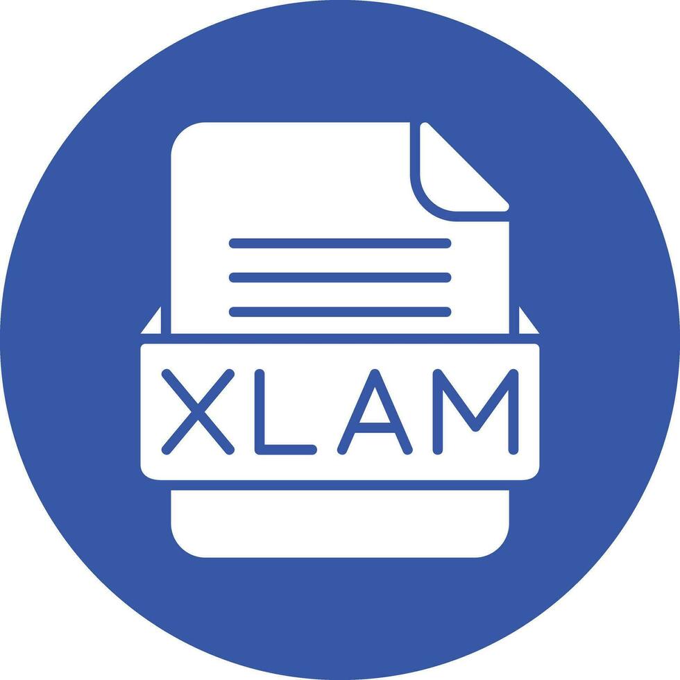 xlam het dossier formaat vector icoon