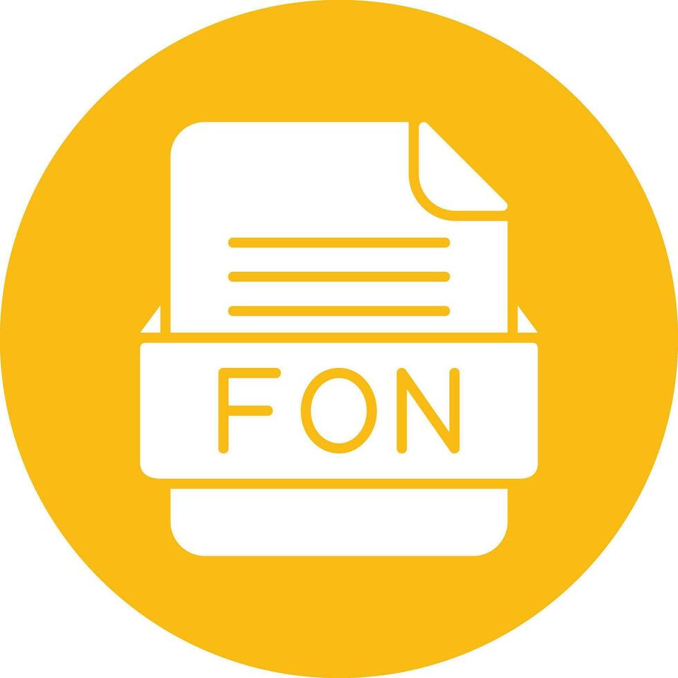 fon het dossier formaat vector icoon