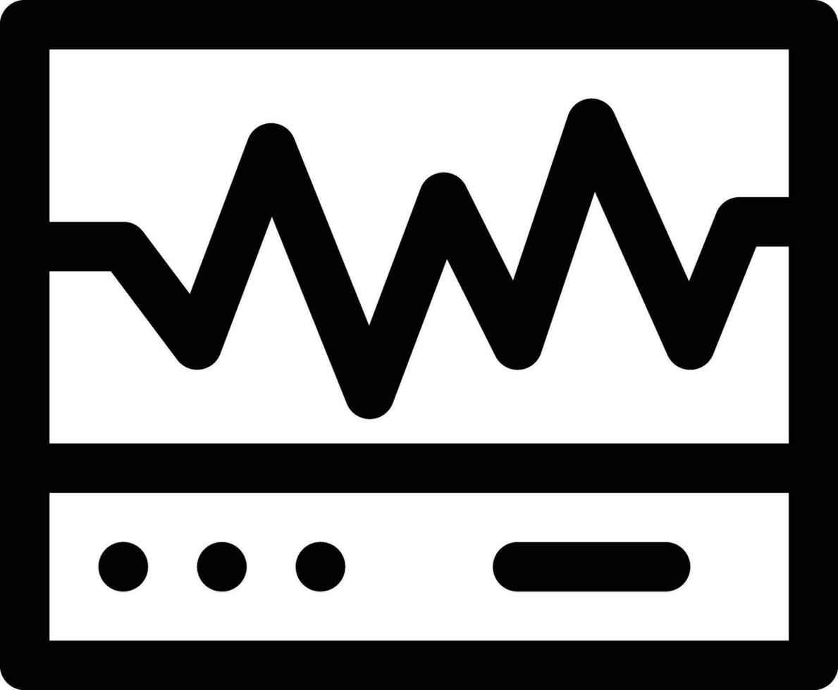 elektrocardiogram vector icoon