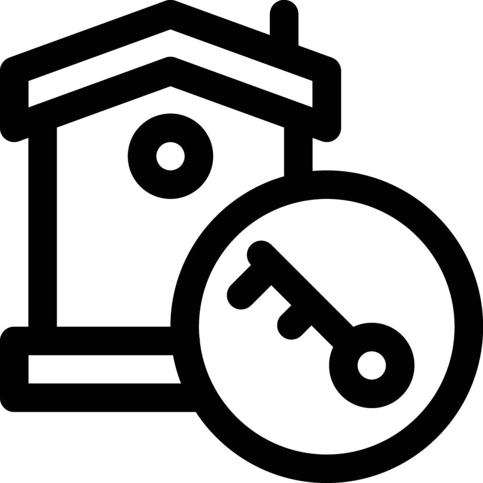 huis sleutel vector pictogram