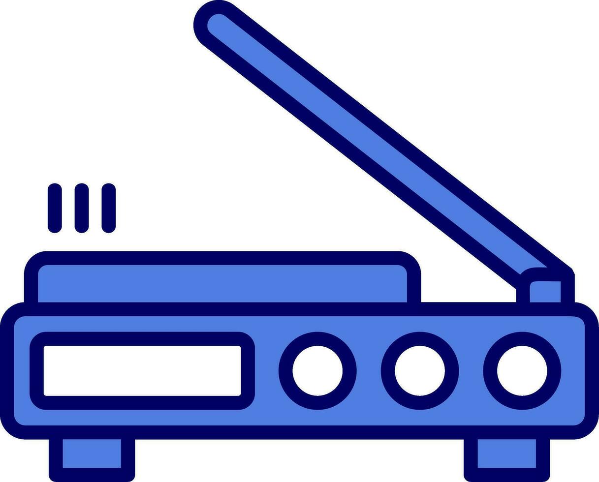 3D-scanner vector pictogram