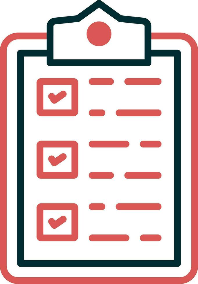controlelijst vector pictogram