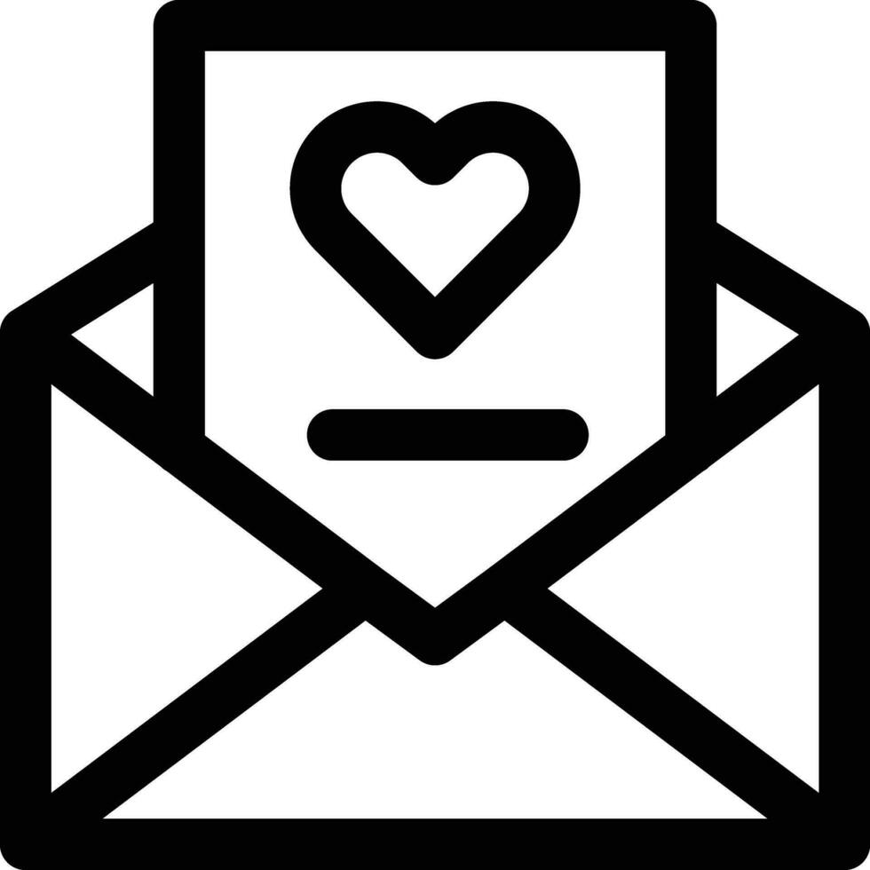 liefdesbrief vector pictogram
