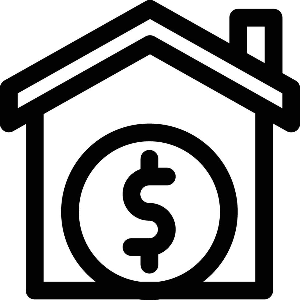 huis prijs vector icoon