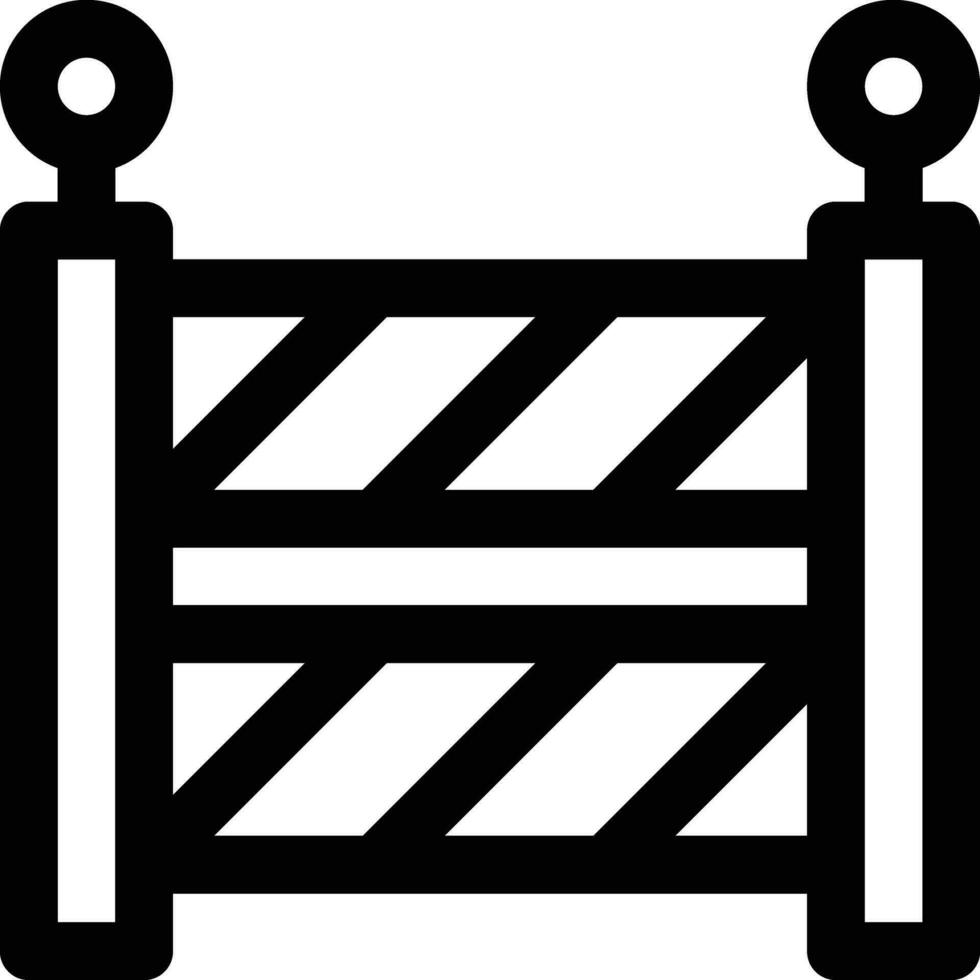 bouw barrière vector icon