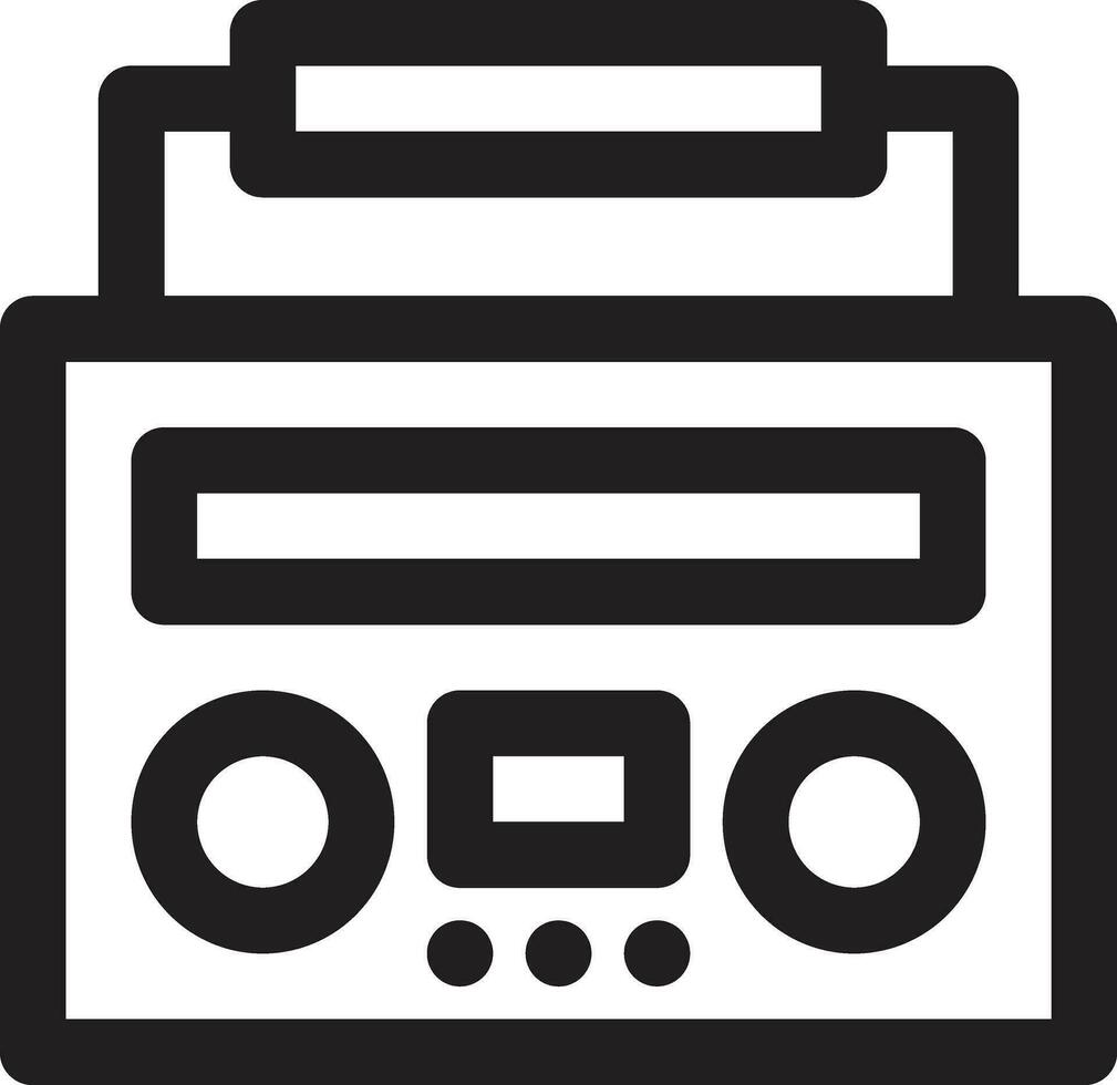 boombox vector icoon