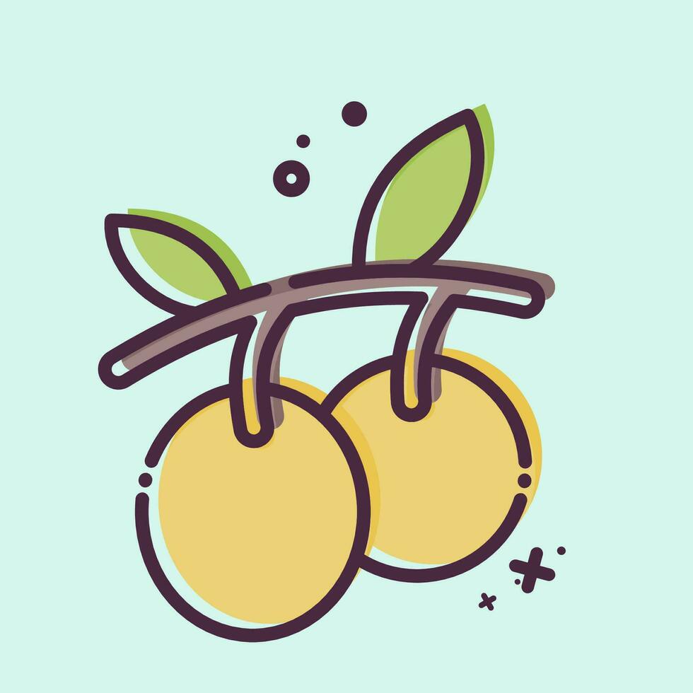 icoon olijf- olie. verwant naar fruit en groente symbool. mbe stijl. gemakkelijk ontwerp bewerkbaar. gemakkelijk illustratie vector