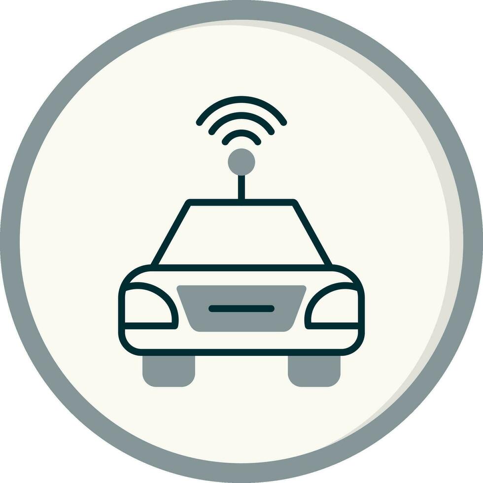 autonome auto vector icon vector