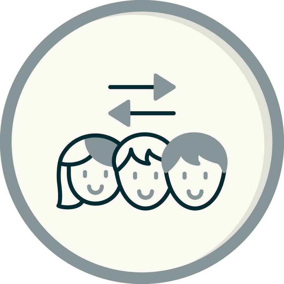 team vector pictogram