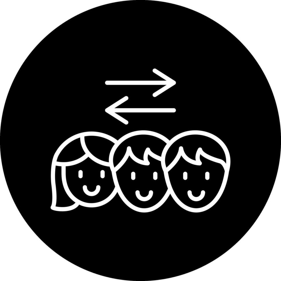 team vector pictogram