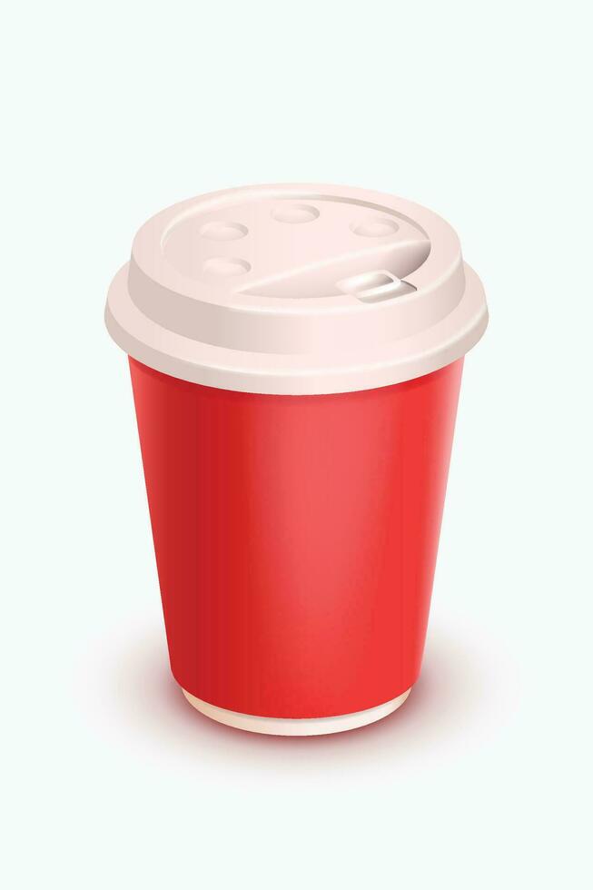 rode koffiekopje vector