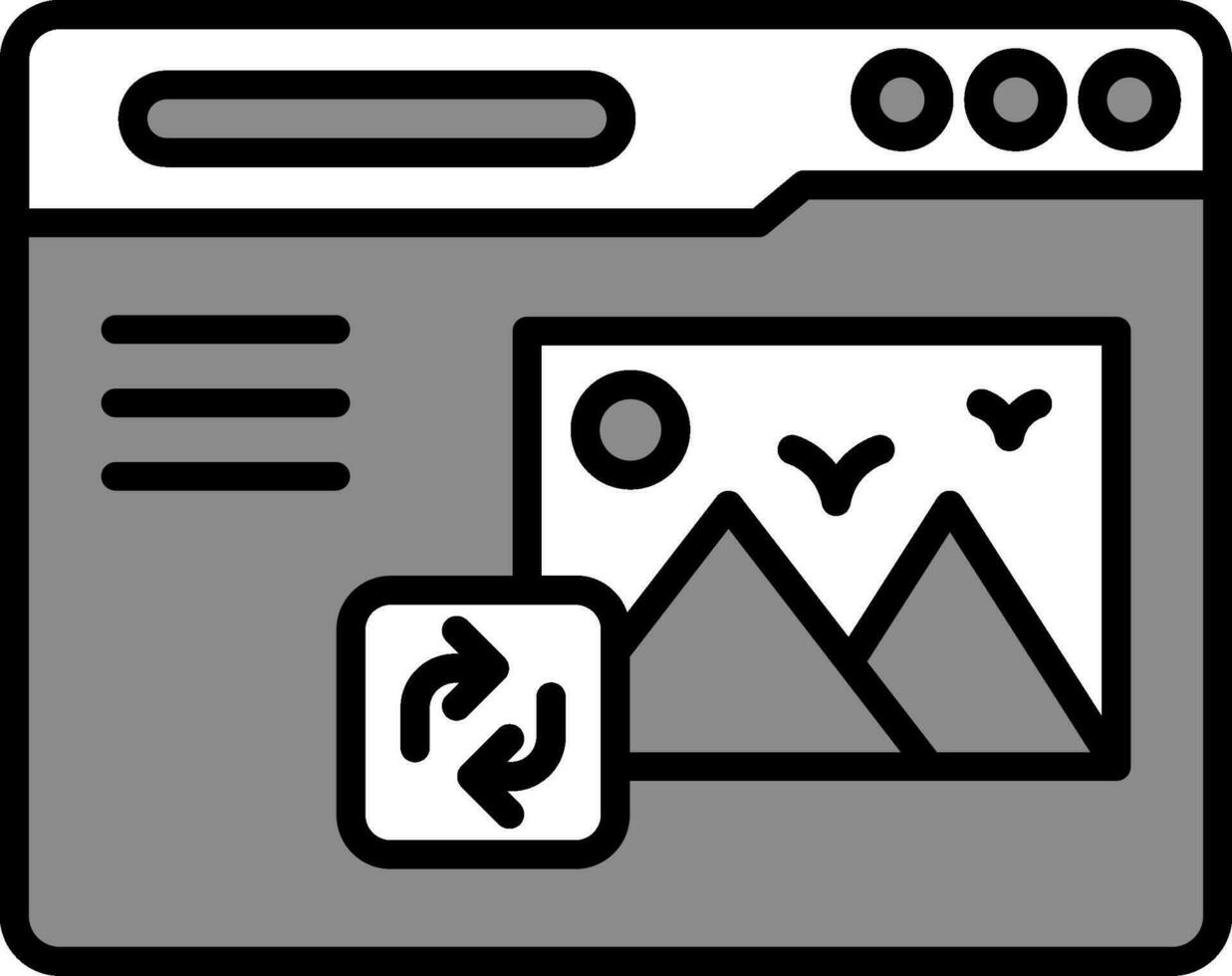 opnieuw posten vector icoon