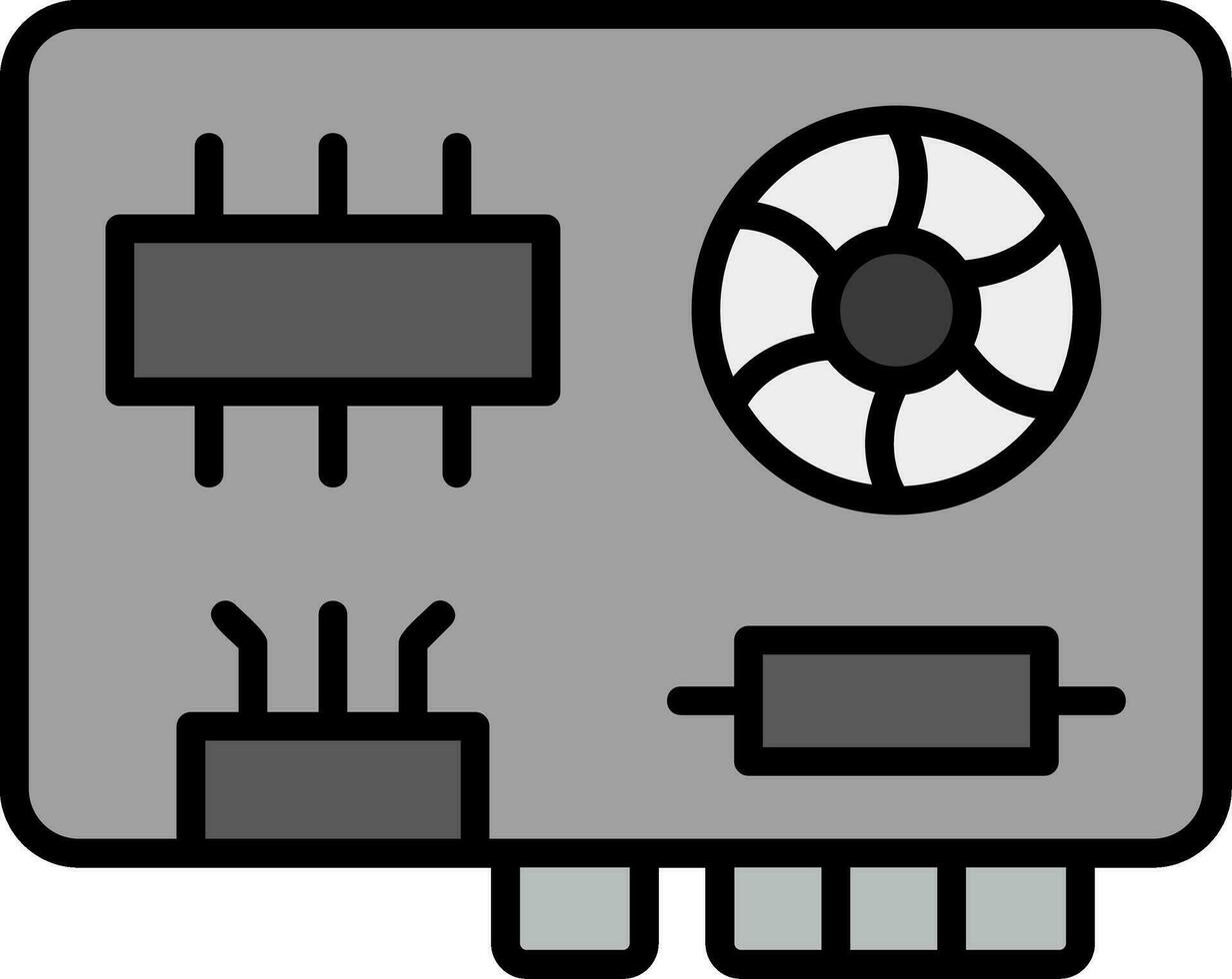 moederbord vector pictogram