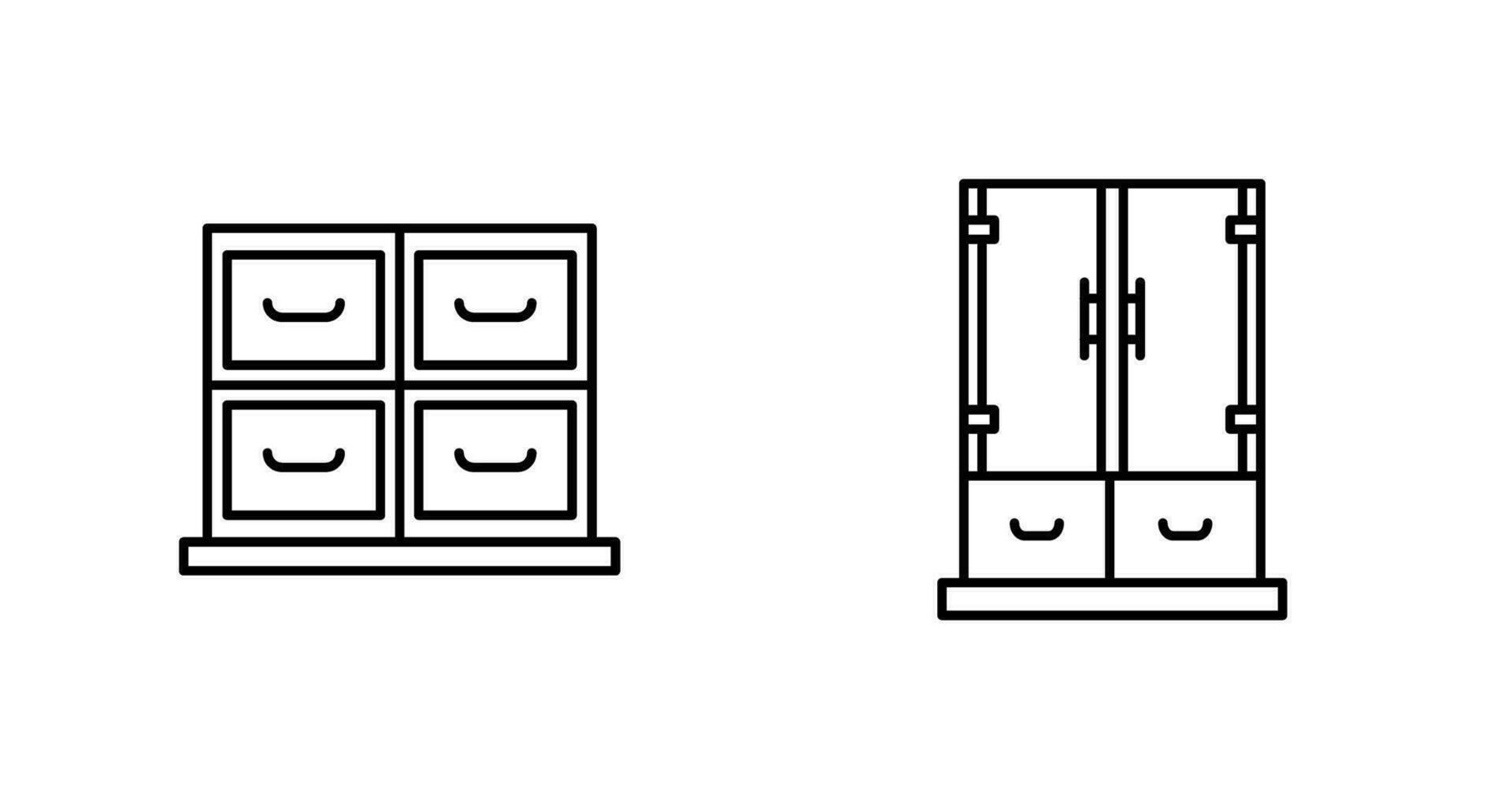 kabinet en bedrijf icoon vector