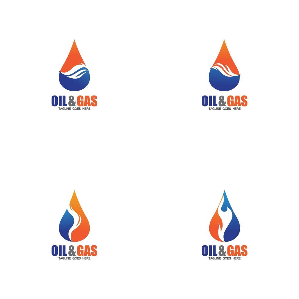 olie en gas logo ontwerp vector pictogrammalplaatje