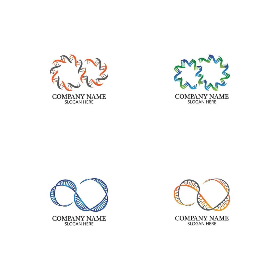 oneindig dna logo pictogram vector