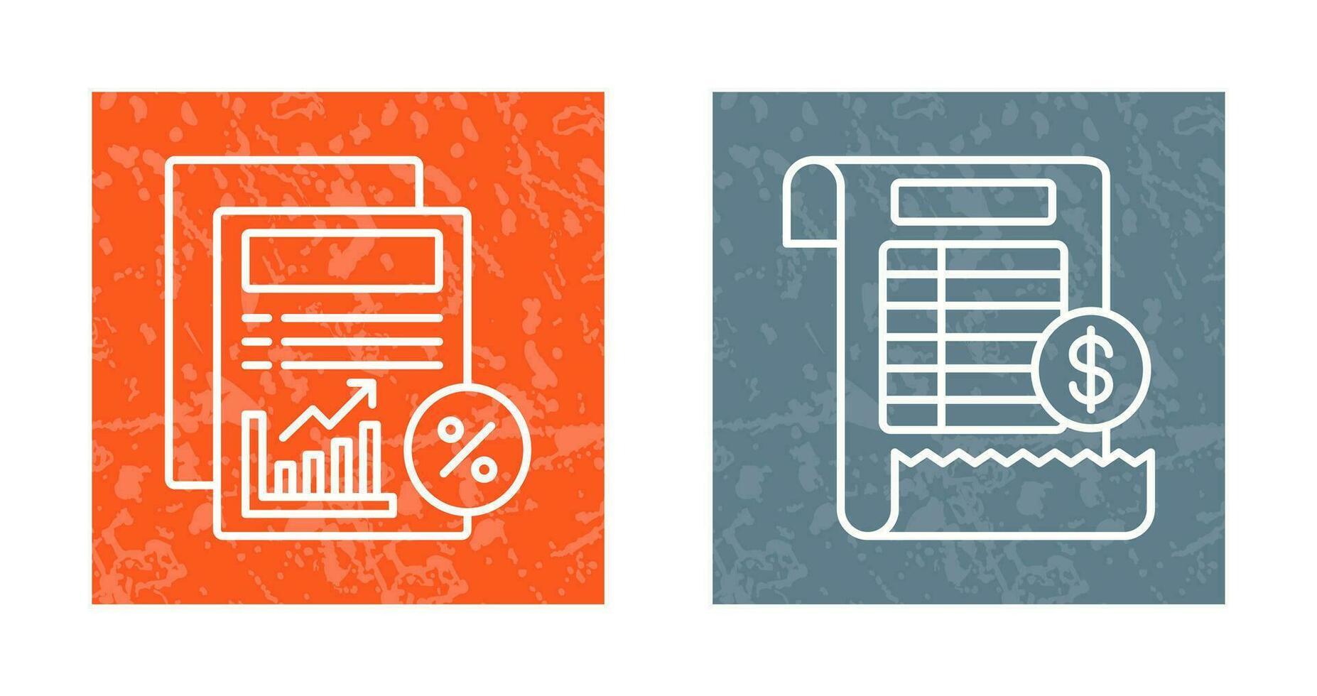 verslag doen van en Bill icoon vector