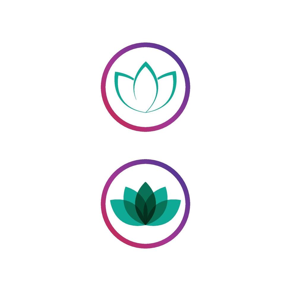 schoonheid vector lotusbloemen ontwerp logo sjabloon pictogram