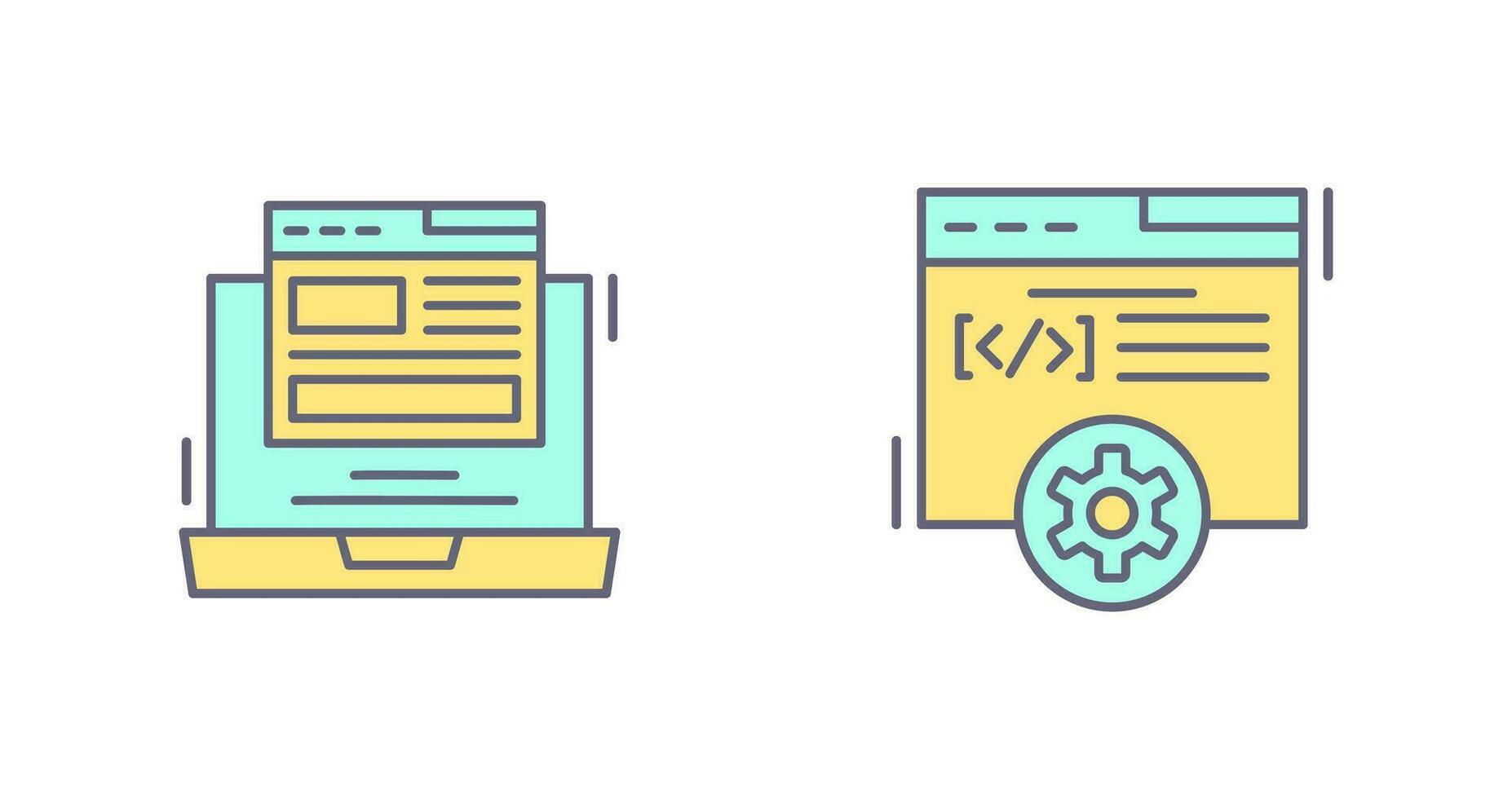 lay-out en ontwikkeling icoon vector