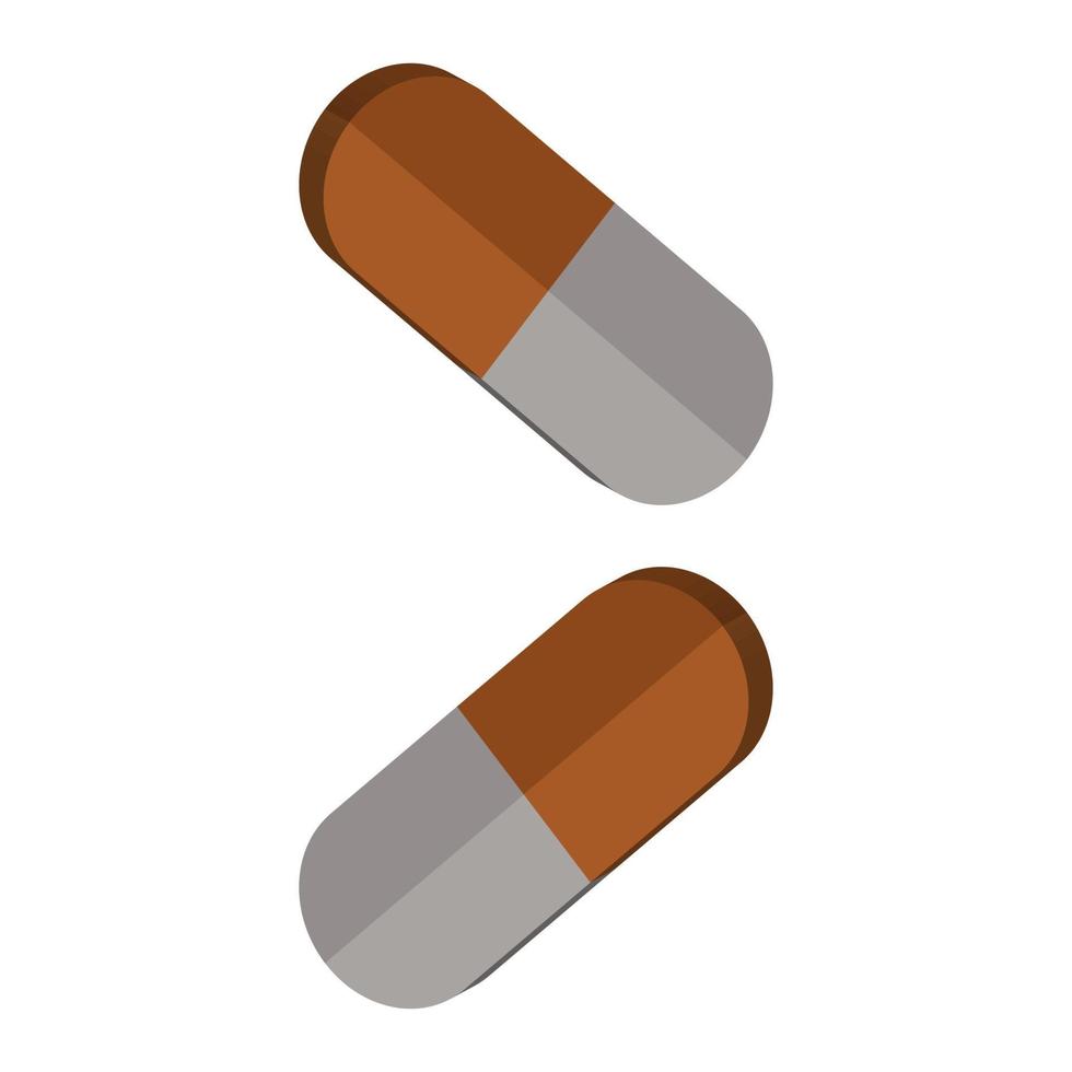 pillen geïllustreerd op een witte achtergrond vector