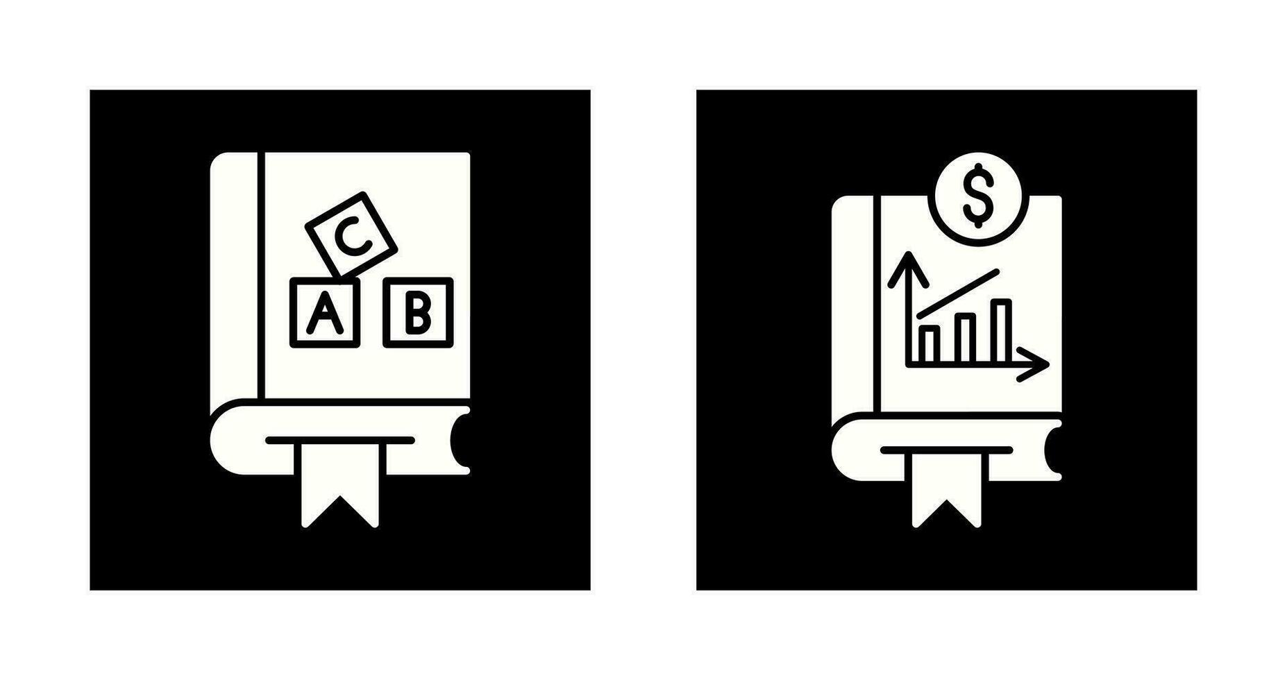 bedrijf en alfabet icoon vector