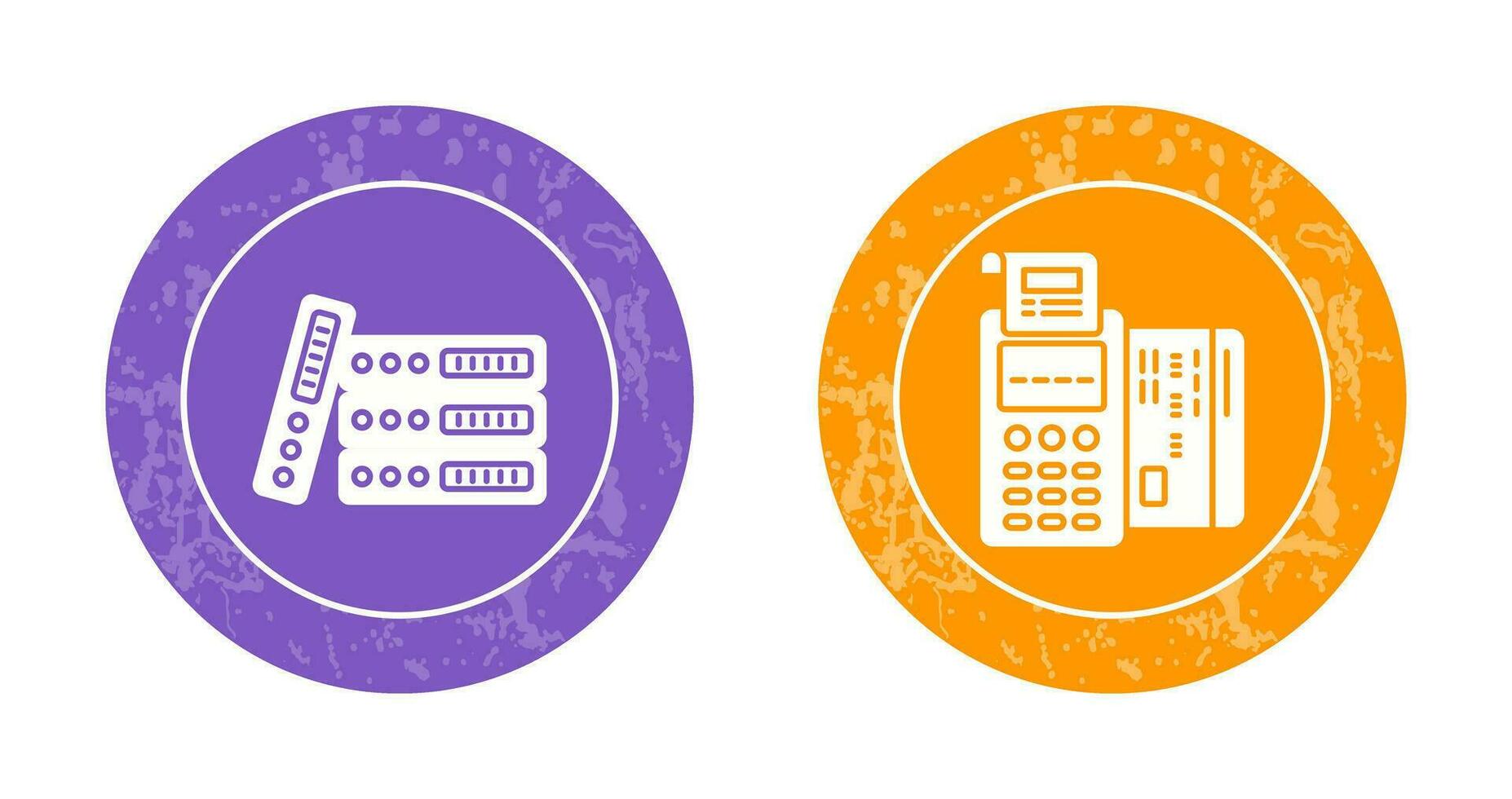 bindmiddelen en pos terminal icoon vector