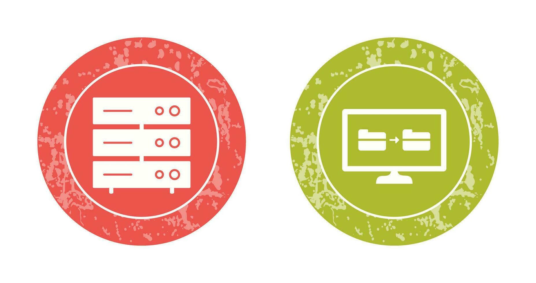 server netwerk en het dossier sharing icoon vector