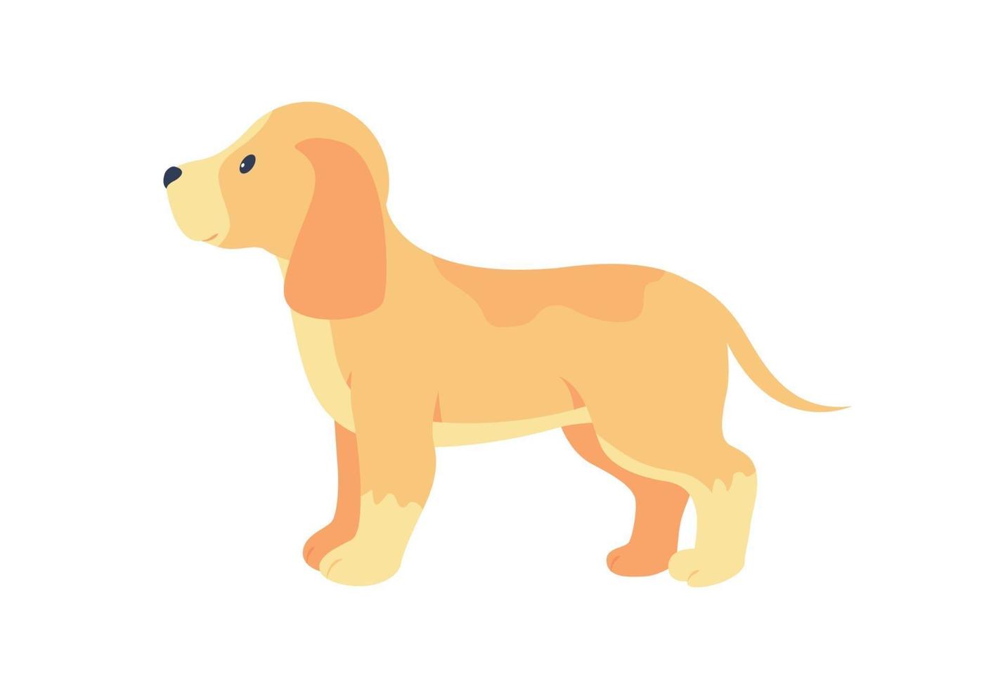 labrador retriever pup adoptie semi egale kleur vector karakter