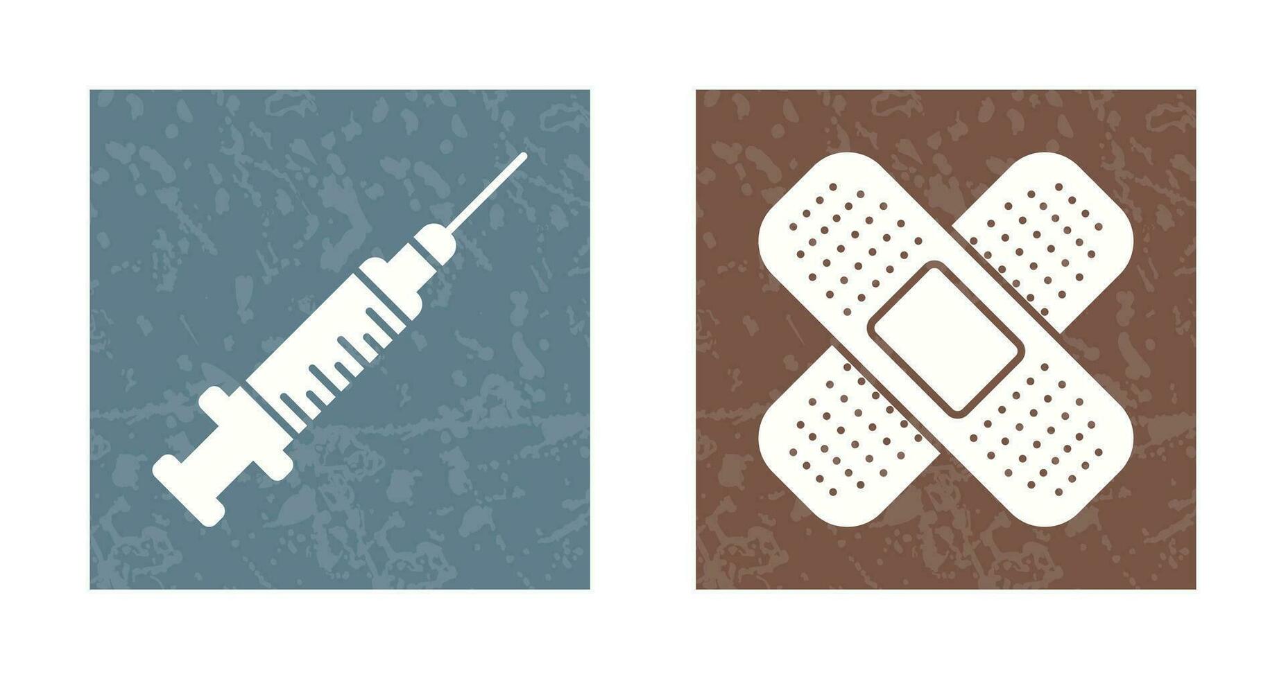 injectiespuit en verbanden icoon vector