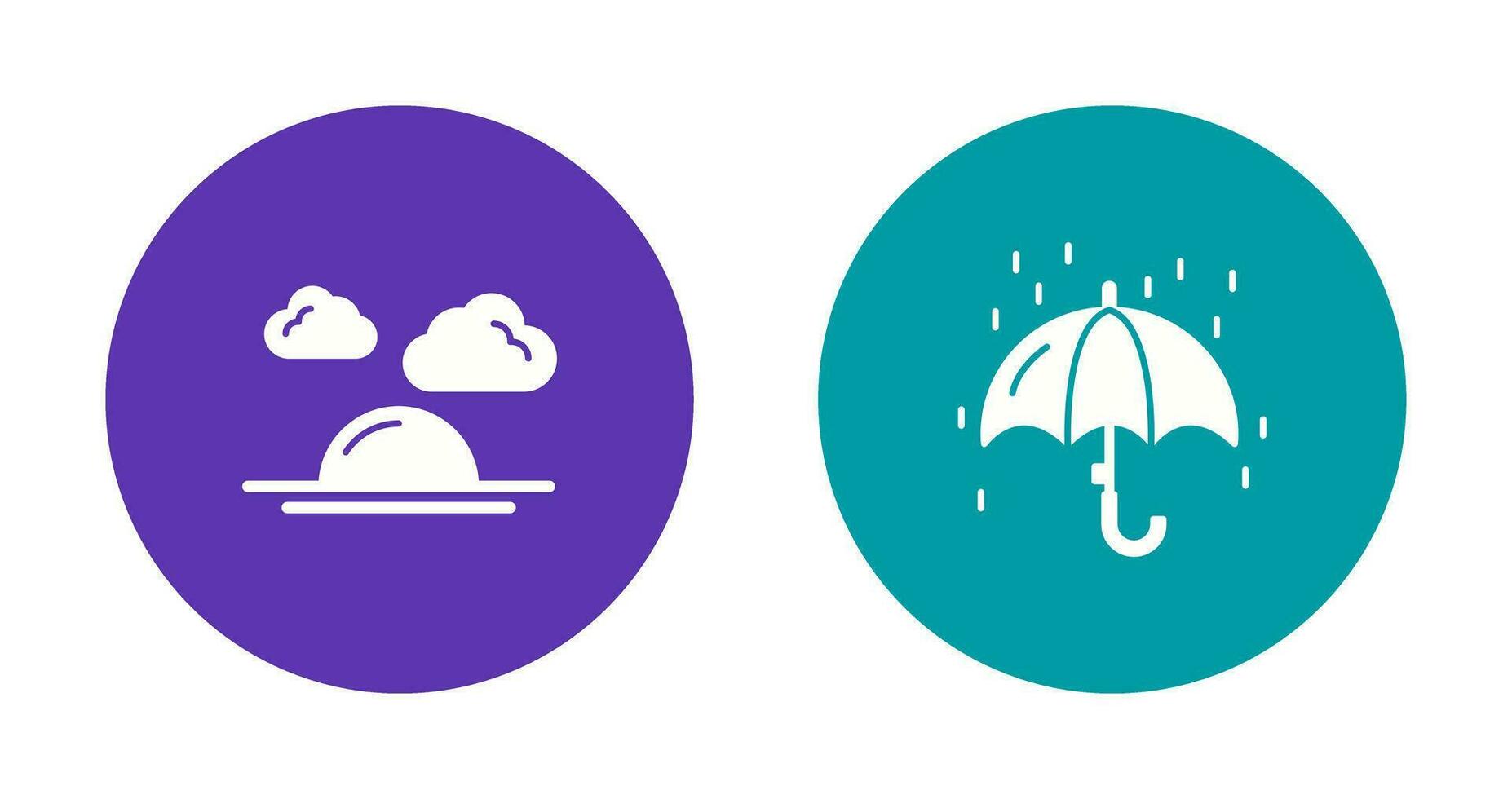 zonneschijn en regenen icoon vector