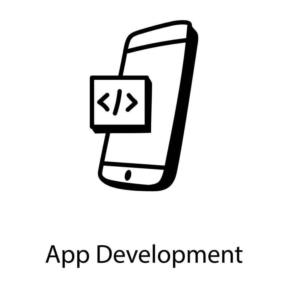 app-ontwikkeling en codering vector