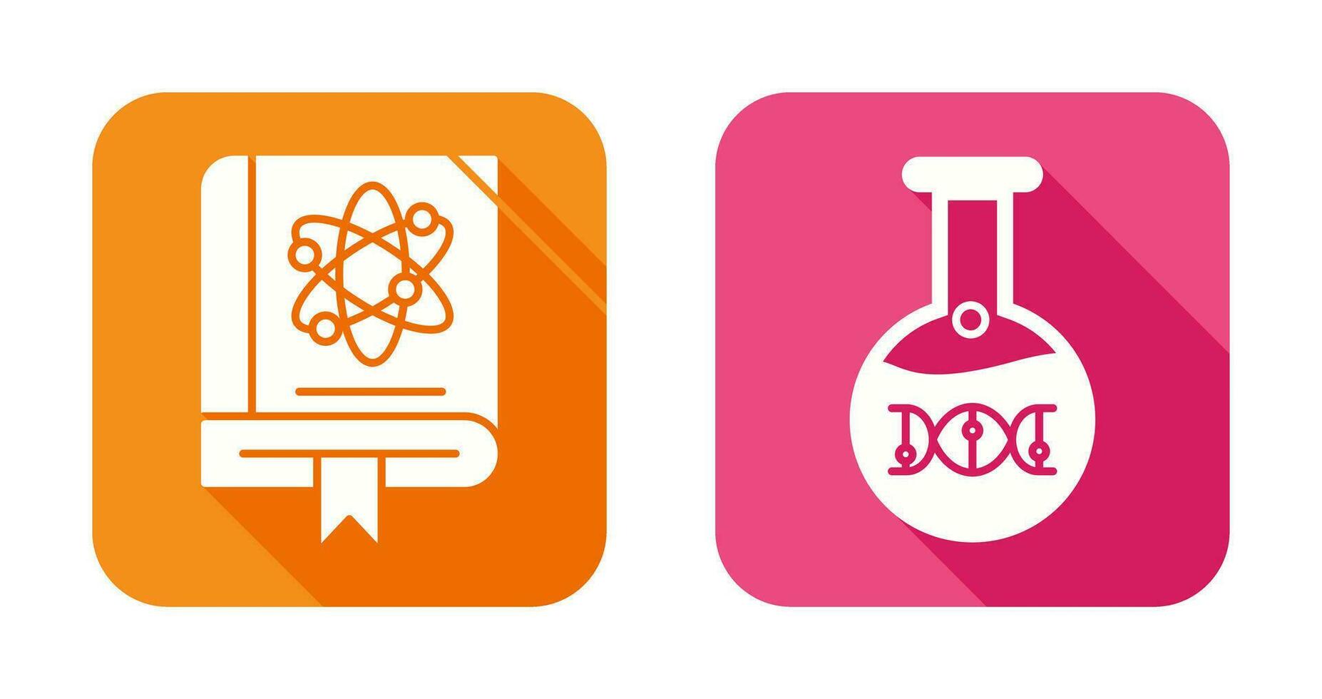 wetenschap en dna icoon vector