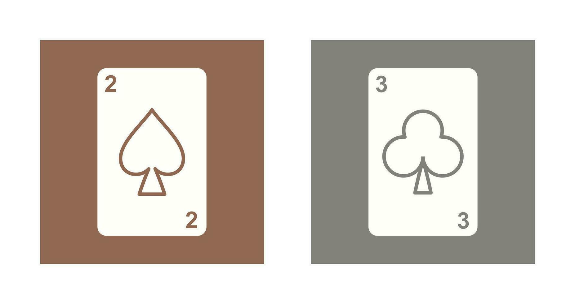 schoppen kaarten en Clubs kaart icoon vector