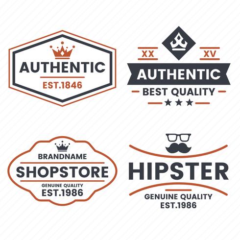 Restaurant Retro Vector Logo voor banner