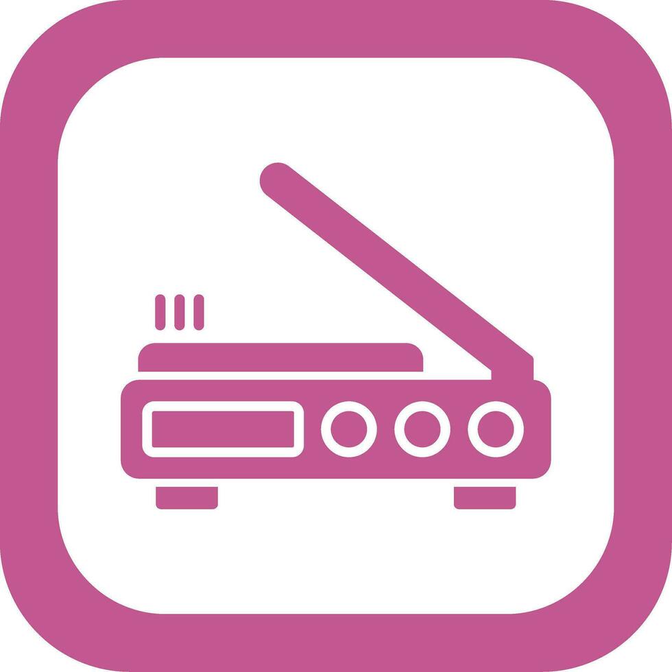 3D-scanner vector pictogram