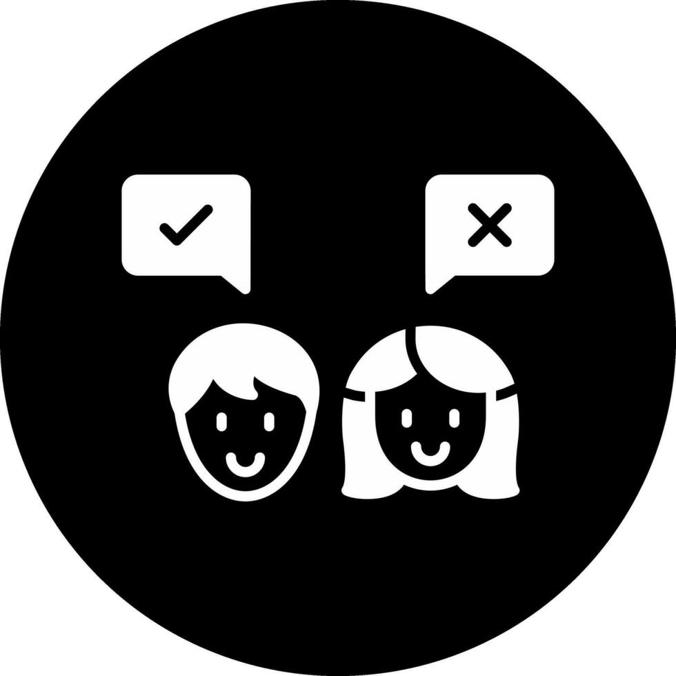 discussie vector pictogram