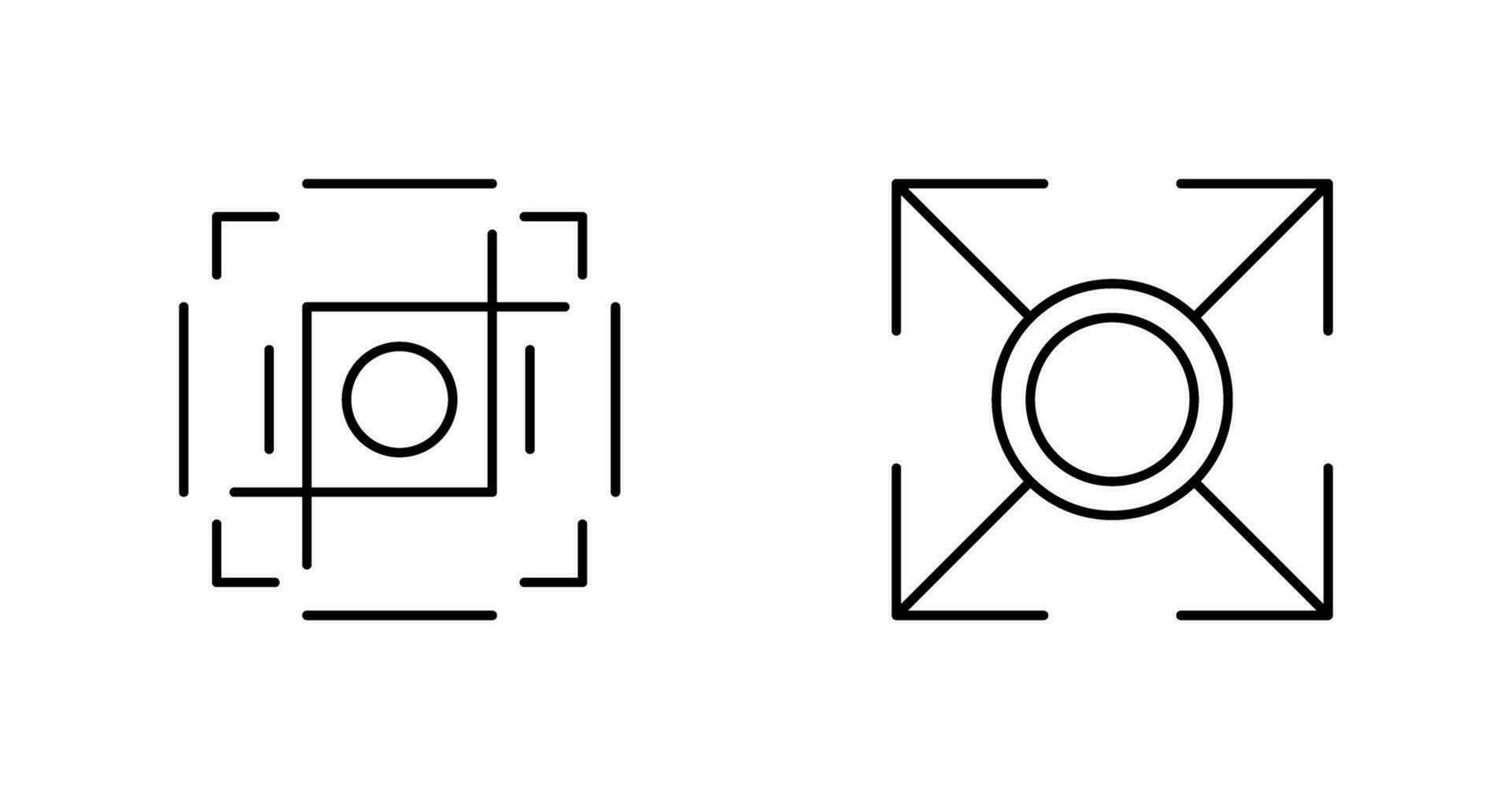 Bijsnijden en uitbreiden icoon vector